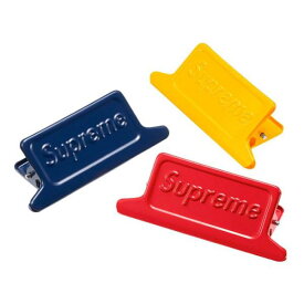 Supreme 23SS Week1 Dulton Small Clips (Set of 3) ダルトン スモールクリップ 3個入り インテリア エンボスロゴ オンライン 通販 301ss23a62