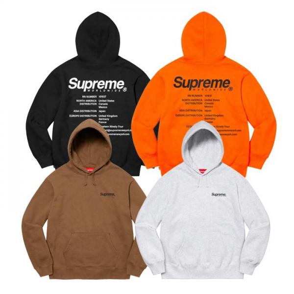 楽天市場】Supreme 23SS Week4 Worldwide Hooded Sweatshirt
