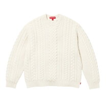 楽天市場】Supreme Appliqué Cable Knit Sweaterの通販