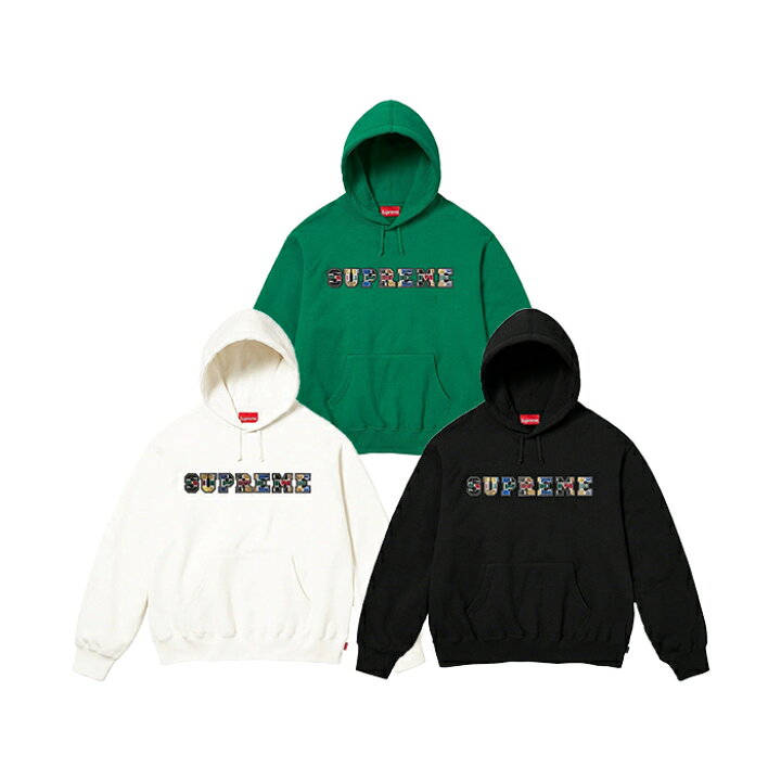 楽天市場】Supreme 2023AW Collegiate Patchwork Leather Hooded 