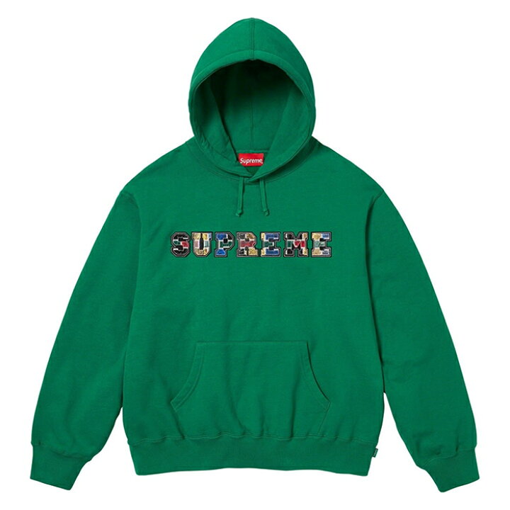 楽天市場】Supreme 2023AW Collegiate Patchwork Leather Hooded 