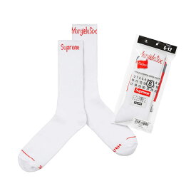 Supreme MM6 Maison Margiela Hanes Crew Socks (1 Pack) シュプリーム エムエムシックス ヘインズ クルーソックス 1足パック メンズ レッグウェア オンライン ホワイト 通販 401ss24a14