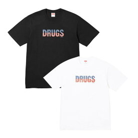 【最短即日発送】 SUPREME DRUGS TEE シュプリーム ドラッグス Tシャツ メンズ ブラック ホワイト 半袖 カットソー ストリート 402fw24t35