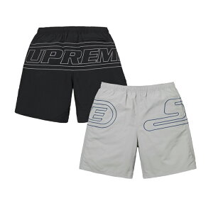 �y�ŒZ���������z SUPREME BIG LOGO NYLON SHORT �V���v���[�� �r�b�O ���S �i�C���� �V���[�c ���Y�{�� ���p�� �n�[�t�p���c �t�� �X�g���[�g �����Y �O���[ �u���b�N S M L �T�C�Y �I�����C��