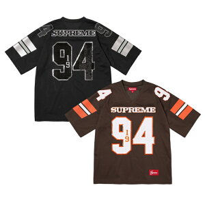 �y�ŒZ���������z SUPREME SEQUIN FOOTBALL JERSEY �V���v���[�� �V�[�N�C�� �t�b�g�{�[�� �W���[�W ���� ���S �A�b�v���P ���� �i���o�[ �X�g���[�g �u���E�� �u���b�N S M L �T�C�Y �I�����C��