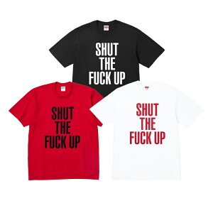 �y�R���{���i�z �y�ŒZ���������z SUPREME × NUMBER (N)INE SHUT UP TEE �V���v���[�� × �i���o�[�i�C�� �V���b�g �A�b�v T�V���c ���� �J�b�g�\�[ ���S �X�g���[�g �����Y �u���b�N ���b�h �z���C�g M 