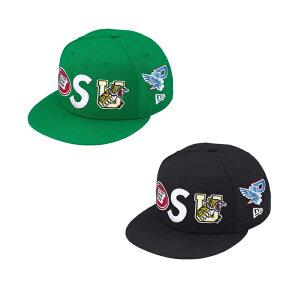 �y�R���{���i�z �y�ŒZ���������z SUPREME MASCOTS S LOGO NEW ERA �V���v���[�� �}�X�R�b�g S ���S �j���[�G�� �L���b�v �X�q �X�g���[�g ���j�Z�b�N�X �O���[�� �u���b�N �I�����C��