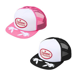 �y�R���{���i�z �y�ŒZ���������z SUPREME × PLAYBOY MESH BACK 5-PANEL �V���v���[�� × �v���C�{�[�C ���b�V�� �o�b�N 5�p�l�� �L���b�v �X�q �X�g���[�g ���j�Z�b�N�X �s���N �z���C�g F �T�C�Y �I��