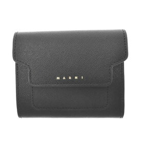 MARNI WALLET FLAP SQUARED マルニ ウォレット フラップ スクエア メンズ レディース ユニセックス 小物 プレゼント ギフト 贈り物 ホワイトデー ブラック pfmo0052u2