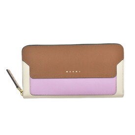 MARNI LONG ZIP AROUND WALLET マルニ ロング ラウンドジップ ウォレット ウォレット メンズ レディース ユニセックス 小物 プレゼント ギフト 贈り物 ホワイトデー ピンク バイカラー pfmoe11u09