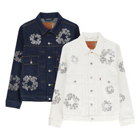 LEVIS × DENIM TEARS SWAROVSKI DENIM JACKET リーバイス×デニムティアーズ スワロフスキー デニムトラッカージャケット メンズ アウター ストリート ラッパー ヒップホップ ファッション 通販 オンライン 302bustdownt2