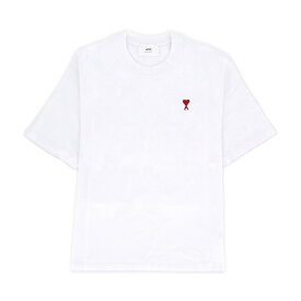 AMI PARIS アミパリス Ami de Coeur 胸ロゴワンポイント コットン Tシャツ 半袖 メンズ レディース ユニセックス 通販 オンライン ホワイト 401ut005726