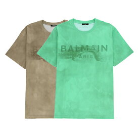 BALMAIN バルマン ロゴ コットンTシャツ ハイブランド メンズ トップス 半袖 通販 オンライン 301eg010gc61