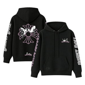 �y�V�i�z �y�ŒZ���������z CHROME HEARTS × DEADLY DOLL HOODIE �N�����n�[�c × �f�b�h���[ �h�[�� �t�[�f�B�[ ���� �p�[�J�[ CH �N���X ���S Central Cee �X�g���[�g �����Y M �T�C�Y �I�����C��