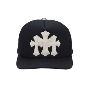 �y�V�i�z �y�ŒZ���������z CHROME HEARTS CEMETERY CALF HAIR TRUCKER HAT �N�����n�[�c �Z���^���[ �J�[�t �w�A �g���b�J�[ �L���b�v �X�q �g���v�� �N���X Central Cee �X�g���[�g �����Y �u���b�N × �z��
