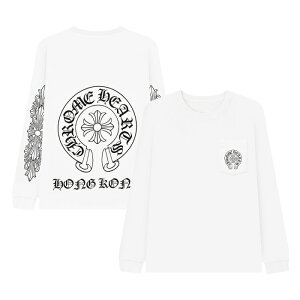 CHROME HEARTS HONG KONG HORSESHOE LONG SLEEVE TEE クロムハーツ 香港 限定 シューホース ロングスリーブ Tシャツ ストリート レア Central Cee セントラルシー メンズ ホワイト ブラック M L XL XXL ラージ サイ