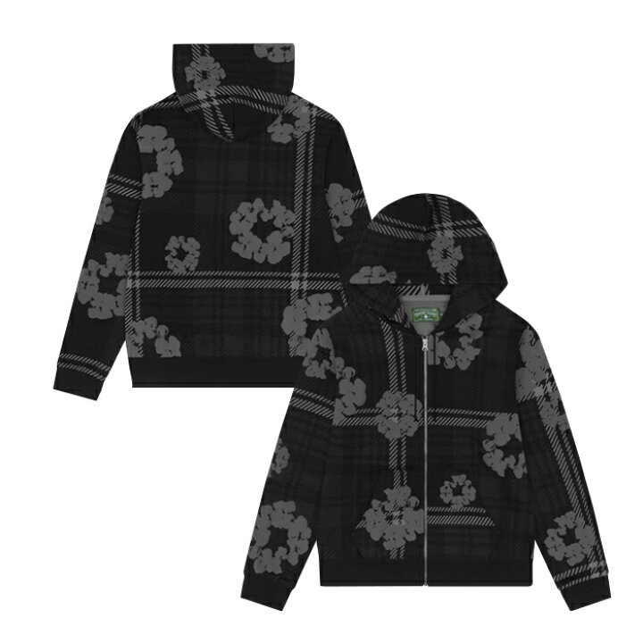 楽天市場】【最短即日発送】 DENIM TEARS PLAID COTTON WREATH ZIP