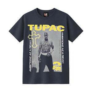 �y�ŒZ���������z GIANT VINTAGE TUPAC COLLAGE AMBITIONZ TEE �W���C�A���g ���B���e�[�W 2�p�b�N �J���b�W �A���r�V�����Y T�V���c ���� �J�b�g�\�[ �� hip hop �X�g���[�g �����Y �l�C�r�[ S M L XL ���[�W 