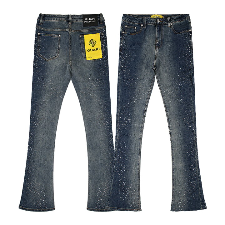 楽天市場】【最短即日発送】 GUAPI ACID BLUE STARRY SKY DENIM グアピ 