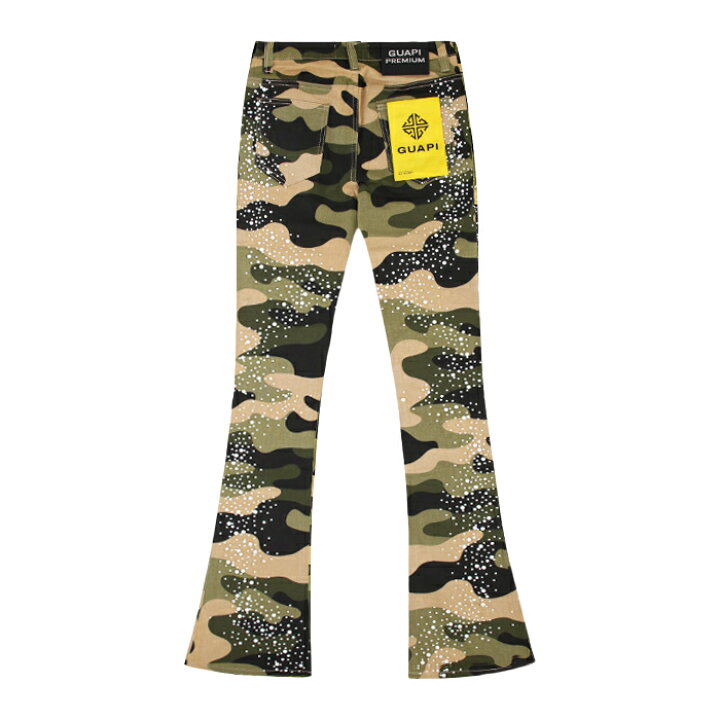 楽天市場】【最短即日発送】 GUAPI CAMO PEARLS EMBELLISHED DENIM 