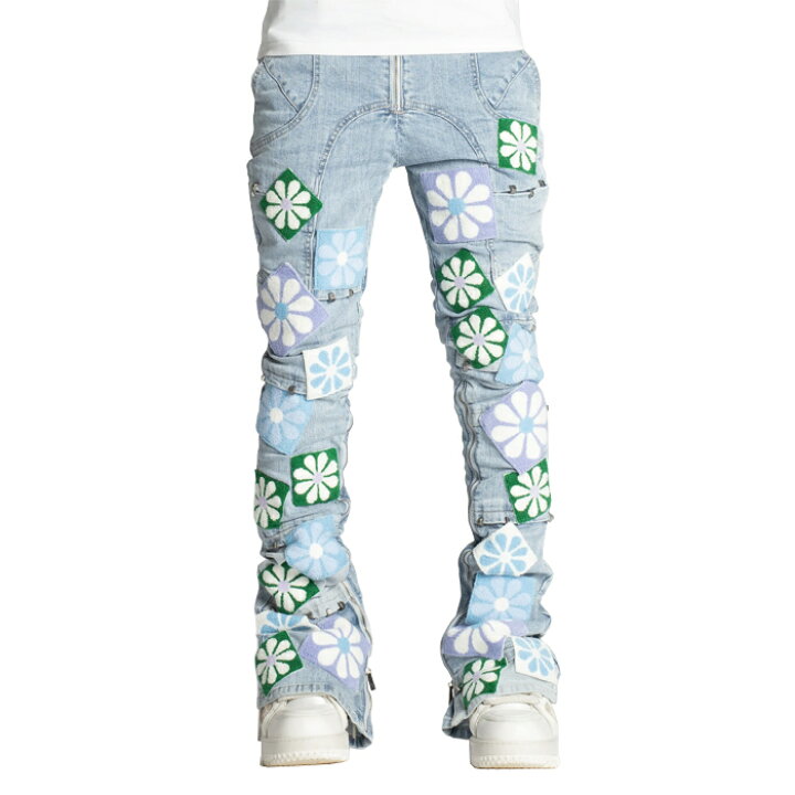 楽天市場】【最短即日発送】 GUAPI AQUA BLUE FLOWERS DENIM グアピ 