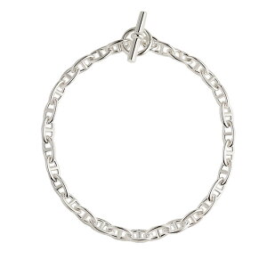 �y�ŒZ���������z HERMES CHAINE D'ANCRE NECKLACE, LARGE MODEL �G�����X �V�F�[�k�_���N�� �l�b�N���X ���[�W���f�� ���蕨 �M�t�g �v���[���g ���j�Z�b�N�X �V���o�[ 29 31 �T�C�Y �I�����C��