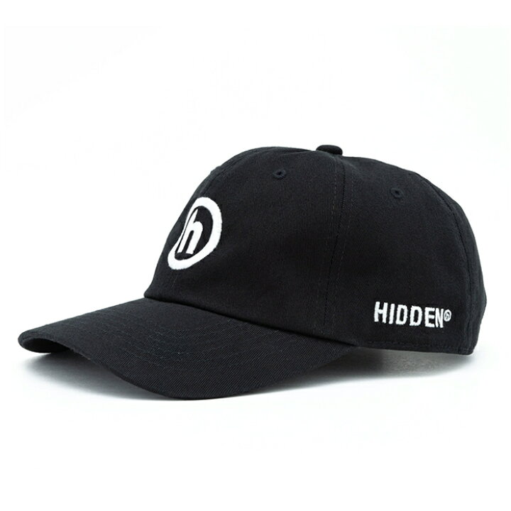 楽天市場】Hidden NY HIDDEN LOGO DAD HAT BLACK ヒドゥン 