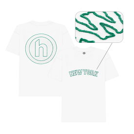 HIDDEN NY T-SHIRT ドゥンニューヨーク Tシャツ 半袖 カットソー ストリート 刺繍 ステッチ メンズ ホワイト S M L XL サイズ オンライン