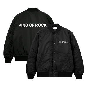 yŒZz KING OF ROCK MA-1 JACKET LOIubN MA-1 WPbg  AE^[ S Xg[g ubN S M L [W TCY IC