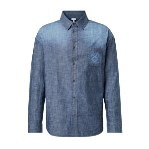 �y�ŒZ���������z LOEWE ANAGRAM COTTON POPLIN SHIRT ���G�x �A�i�O���� �R�b�g�� �|�v���� �V���c �h�J ���O�W���A���[ �����Y �f�j�� 46 48 50 52 ���[�W �T�C�Y �I�����C��