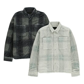 STAMPD PLAID CROPPED SHERPA BUTTONDOWN JACKET スタンプド プレイド クロップド シェルパ ボタンダウン ジャケット メンズ アウター 冬服 通販 オンライン 302slam2985bd