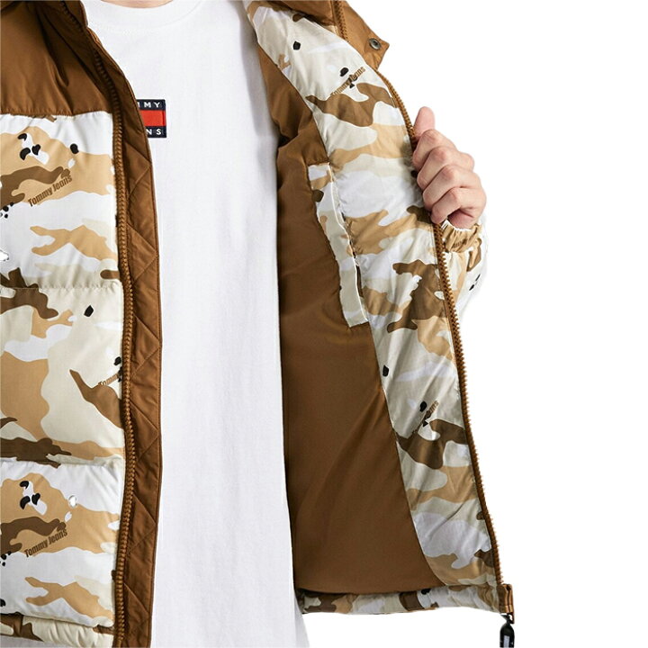 楽天市場】Tommy Jeans Color Block All Over Print Alaska Puffer 
