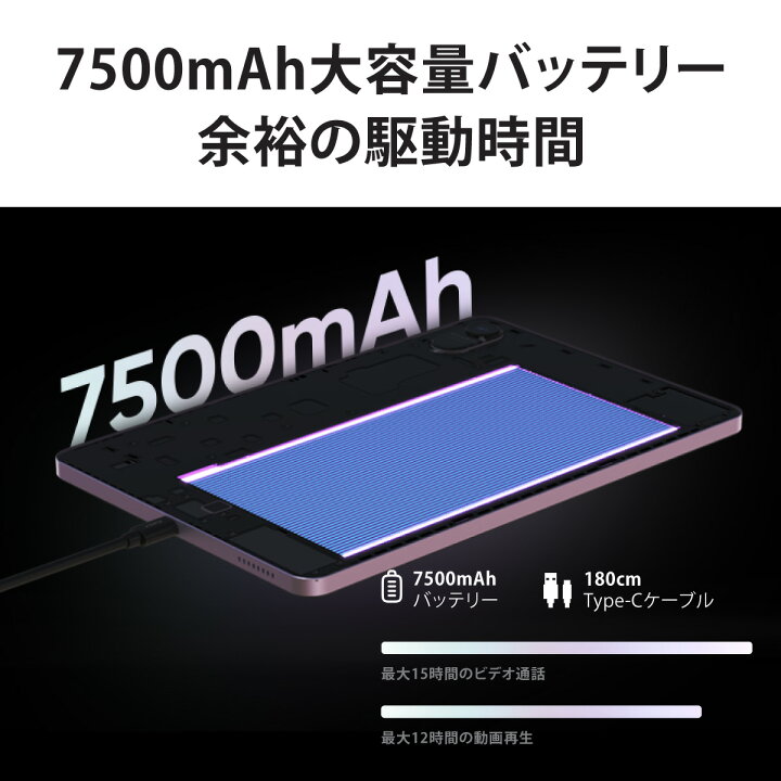 楽天市場】【24GB RAM／7500mAhバッテリー】Android 15 タブレット 10 