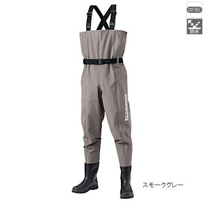 シマノ ウェーダー ハイパーウェーダー(チェストハイ・カットフェルトソール) FF-052T M スモークグレー (ウェーダー)