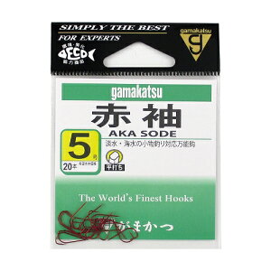 がまかつ 赤袖 5号【ゆうパケット】