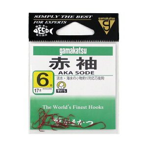 がまかつ 赤袖 6号【ゆうパケット】