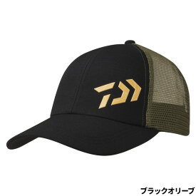 ダイワ キャップ DC-6624 3Dロゴハーフメッシュキャップ フリー ブラックオリーブ