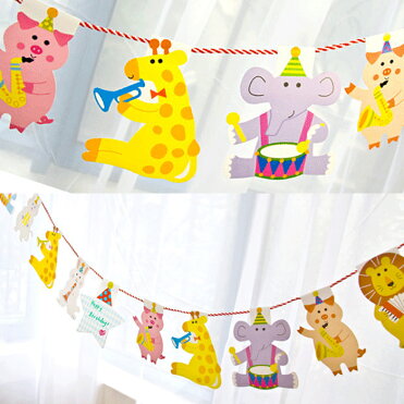 ガーランド 小物 アイテム 【 森の動物たち 】 フォトプロップス 子供部屋 壁 誕生会 結婚式 ウエディング フォト Photo Props ブライダル 写真 装飾 飾付 用品 飾りつけ 飾り付け パーティー グッズ デコレーション｜ROOM - 欲しい! に出会える。