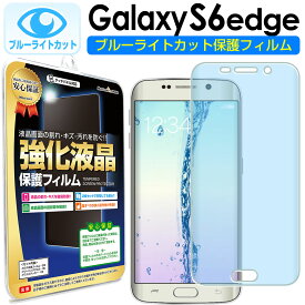 【 ブルーライトカット 2枚セット】 Galaxy S6 edge ( SCV31 / SC-04G ) 保護フィルム galaxys6 Samsung ギャラクシーs6 s 6 エッジ ギャラクシー ブルーライト カット TPU 液晶 保護 フィルム アクセサリー 送料無料 シート 画面 カバー