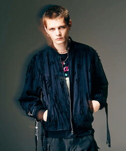 glamb �O���� �u���]�� �����Y Blow Reversible Bomber Jacket/�u���E���o�[�V�u���{���o�[�W���P�b�g �J���� ���I�p�[�h �u���b�N GB0126/JKT01