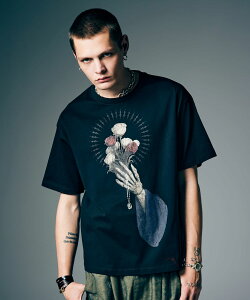 �\�񏤕i glamb �O���� ����T�V���c �����Y Prayer Charm T-Shirt �v���C���[�`���[��T�V���c �� �`���R�[�� �u���b�N GB0226/CS02 ���ꂢ�� �j ���������� �I�V���� �y��