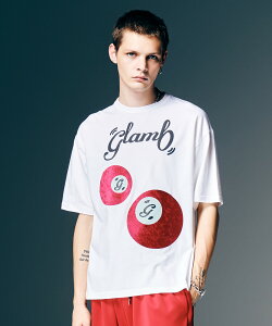 �����񂹏��i glamb �O���� ����T�V���c �����Y Eight Ball T-Shirt �G�C�g�{�[��T�V���c �t �z���C�g �u���b�N GB0126/CS15 ���ꂢ�� �j ���������� �I�V���� �y��