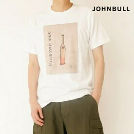 【ポイント6倍＆まとめ買いクーポン】 ジョンブル johnbull Johnbull 半袖Tシャツ メンズ 毎来寺T SPAIN GLASS BOTTLE 春夏商品 ホワイト コットン100% ブランド 涼しい 薄手 30代 40代 50代 インナー 夏 半袖 JM232C29 メンズ 服 ブランド