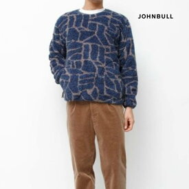 【ポイント6倍】 ジョンブル johnbull Johnbull 長袖フリース メンズ フリースクルーネック 秋冬商品 チャコールグレー/ブルー/レオパード メンズ 服 ブランド