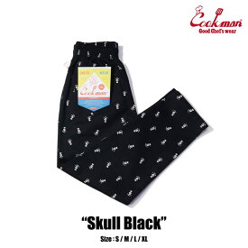 Cookman クックマン cookman シェフパンツ メンズ レディース ユニセックス Chef Pants Skull Black/シェフパンツ スカルブラック オールシーズン ブラック 231-31804