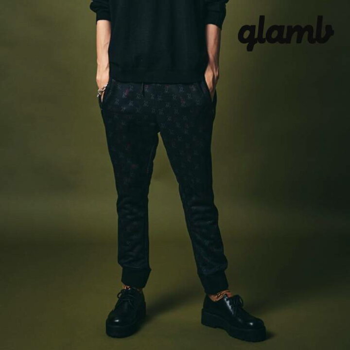 楽天市場】glamb グラム イージーパンツ メンズ Casino Monogram Pants 