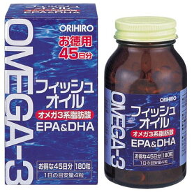 オリヒロ フィッシュオイルORIHIRO オメガ3 EPA DHA フィッシュオイル ソフトカプセル サプリ サプリメント 魚油