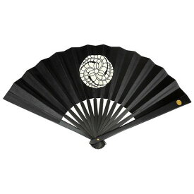 鉄扇8寸/黒田官兵衛 金家紋入 TS-黒田(全長24cm)てっせん