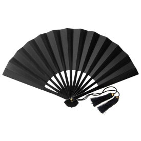 鉄扇1尺/黒 T1-B(全長30cm)てっせん