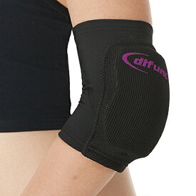 D&M ディファンク トリコットエルボーパッド 肘サポーター ブラックパープル 12mm厚パッド黒パープル 日本製 ひじ スポーツ肘用